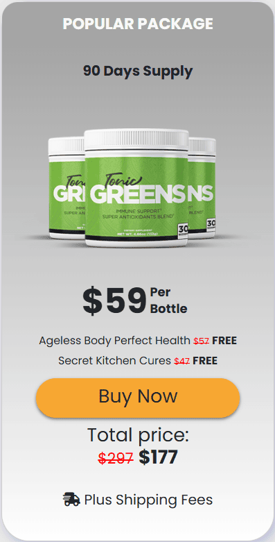 tonic greens 3 bottles