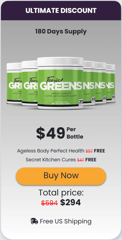 tonic greens 6 bottles